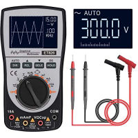 Thsinde Oscilloscope Multimeter, 2-in-1 Intelligent Digital Scope Meter Multimeter, Professional LED Handheld Oscilloscope Multimeter with 200ksps A/D Automatic Waveform Capture Function