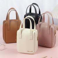 Tas Kosmetik ใส่เครื่องสำอางผู้หญิงหนัง PU ความจุขนาดใหญ่พร้อมที่จับสำหรับเป็นของขวัญของที่ระลึก FJSLN7