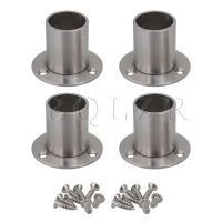 Stainless Steel Flange Socket Bracket Stainless Steel Closet Rod - Bqlzr 4x - Aliexpress