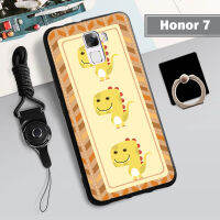 คลุมทั้งหมดเคสโทรศัพท์เคสสำหรับหัวเหว่ยแบบนุ่ม Honor 7ฝามีที่ถือวงแหวนโทรศัพท์2022ป้องกันการตกป้องกันรอยขีดข่วนและเชือก