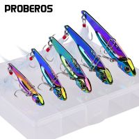 Luya Bait Colorful Sequins Long Shot Full Swimming Layer Vibration VIB Metal Simulation Bait Dragon Tooth Fake Bait With PP BoxLures Baits