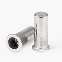 【CC】 SUS304 Countersink head rivet nut Sealed stripes body close end M4 M5 M12  Insert 304DCTZW