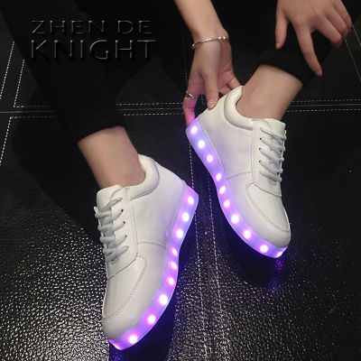 Size 27-42 Kids USB Luminous Sneakers for Girls Boys Women Shoes Krasovki with Backlight with Light Led Shoes Glowing Sneakers