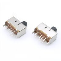 10PCS Micro Mini Toggle Switch Button 8 PINS 3 Position 2P3T Toggle Switch Double Vertical Sliding Switch