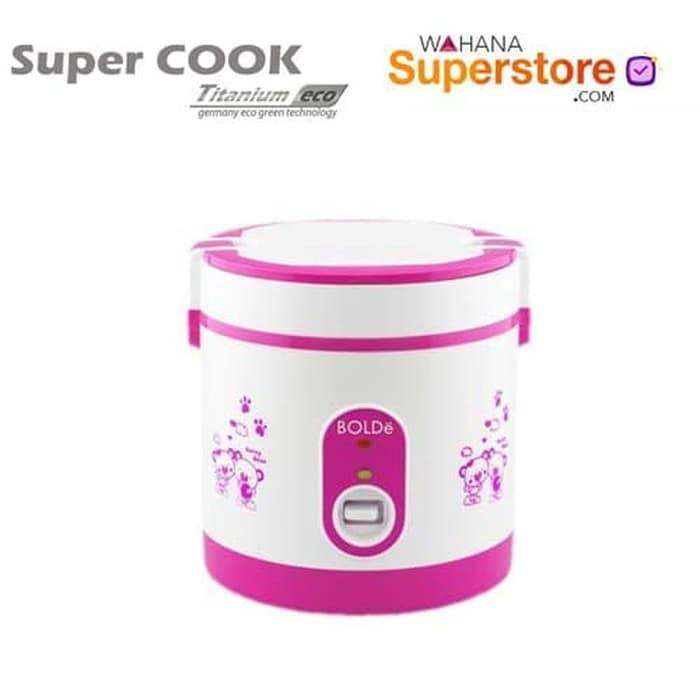 Super COOK Rice CooKeR MiNi 3 In 1 Bolde 0.6L Original Lazada Indonesia