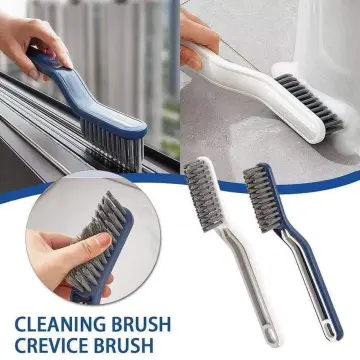Hard Bristle Crevice Cleaning Brush, 2Pcs Gap Cleaning Brush Deep Cleaner  Crevice Brush Scrub Brush Bathroom Cleaner Grout Cleaner Brush for Tile