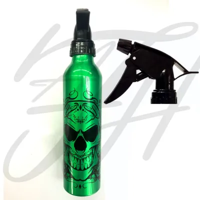 Tattoo Spray Bottle Green&nbsp;ขวดสเปรย์เปล่าอลูมิเนียม ขนาด 300 มล สีเขียว&nbsp;ขวดสเปรย์เปล่า ขวดสเปรย์พกพาสะดวก ใช้ใส่ของเหลว แอลกอร์ฮอล์ล้างมือ พกพาสะดวก มีที่ล๊อคหัวฉีด ถอดล้างได้ ฉีดเป็นละอองฝอย Spray bottle 300ML
