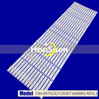 100 New 14pcs/Kit LED Strips for HISENSE 75 TV 75R6E1 CRH-BX75S3U713030T14088BS-REV1.1 JS 07FZD-03E348124HN 191221X 21817000