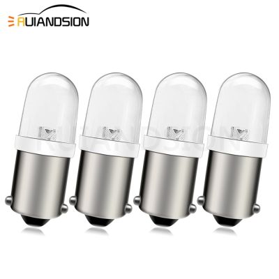 【CW】4PCS BA9S T4W H6W BAX9s BAY9S H21W F5 LED Cool White Bulb for Car Door Dome Light Motorcycle Bike Clearance Lamp DC 6V 12V 24V