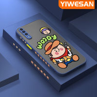 YIWESAN เคส A30s A50s ปลอกสำหรับ Samsung ลายการ์ตูนน่ารัก,เคสบางกันกระแทกผิวด้านแข็งขอบสี่เหลี่ยมปลอกซิลิโคนนิ่มคลุมทั้งหมดเคสป้องกันเลนส์กล้อง