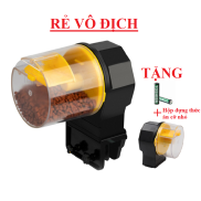 Máy cho cá tép ăn tự động CÔNG SUẤT LỚN  tặng PIN + 1 khay đựng thức ăn