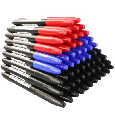 8 ชิ้น/เซ็ตถาวร MARKER ปากกา Fine Point กันน้ำหมึก Thin Nib ดิบ Nib สีดำสีฟ้าสีแดงหมึก 1.5 มม.สี Art MARKER ปากกา-Yrrey