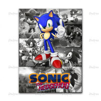 Sonic The Hedgehog Video Game Canvas Poster And Prints Wall Art Picture Home Bedroom Decor Pictures Modern Living Room Cuadros