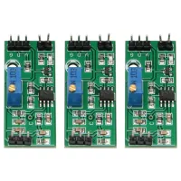 3Pcs LM393 3.5-24V Voltage Comparator Module with LED Indicator High Level Output Analog Comparator Control