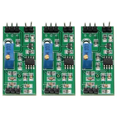 3Pcs LM393 3.5-24V Voltage Comparator Module with LED Indicator High Level Output Analog Comparator Control