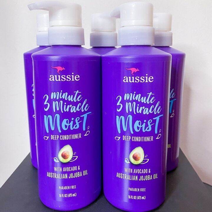 AUTHENTIC ONHAND AUSSIE 3 MINUTE MIRACLE MOIST DEEP CONDITIONER WITH