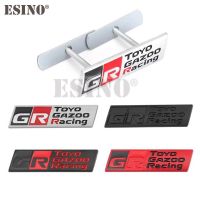 ❧▬❀ Car Styling Gazoo Racing GR 3D Car Front Grill Zinc Alloy Badge Adhesive Metal Emblem Decal for Toyota Supra AE86 GT86 Corolla