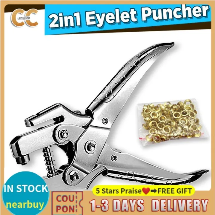 【FREE SHIPPING】Single Hole Puncher Eyelet Puncher Handheld 3mm 5mm 6mm
