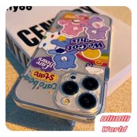 เคสโทรศัพท์มือถือ เคสโทรศัพท์  ปิดด้านหลัง ลายการ์ตูน care bears iPhone11 XR 7 8 6 6s Plus 14 13 12 Pro X XS MAX SE