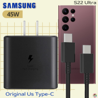 ที่ชาร์จ Samsung 45W (US) สำหรับ ซัมซุง S22 Ultra และมือถือทุกรุ่น หัวชาร์จ Usb-C สายชาร์จ Type-C (5A) ยาว1ม. และ2ม. รองรับการชาร์จด่วนแบบพิเศษ Adaptive Fast Charging