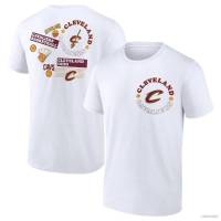 เสื้อยืดแขนสั้น พิมพ์ลาย NBA Cavaliers HQ1 สีขาว พลัสไซซ์ สําหรับผู้ชาย และผู้หญิง เหมาะกับการเล่นกีฬาบาสเก็ตบอล QH1