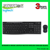 KEYBOARD &amp; MOUSE (คีย์บอร์ดและเมาส์ไร้สาย) LOGITECH MK270R WIRELESS CORDLESS (BLACK)