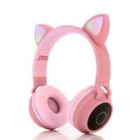 New Gaming LED Headphones Bluetooth 5.0 Young People Kids Headset for Phone PC Laptop Kids HeadphonesTF Card 3.5Mm Plug with Mic