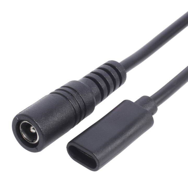 ปลั๊กไฟกันน้ำ-dc-5-5x2-1mm-5521ตัวเมียเป็นตัวเชื่อมอะแดปเตอร์-type-c