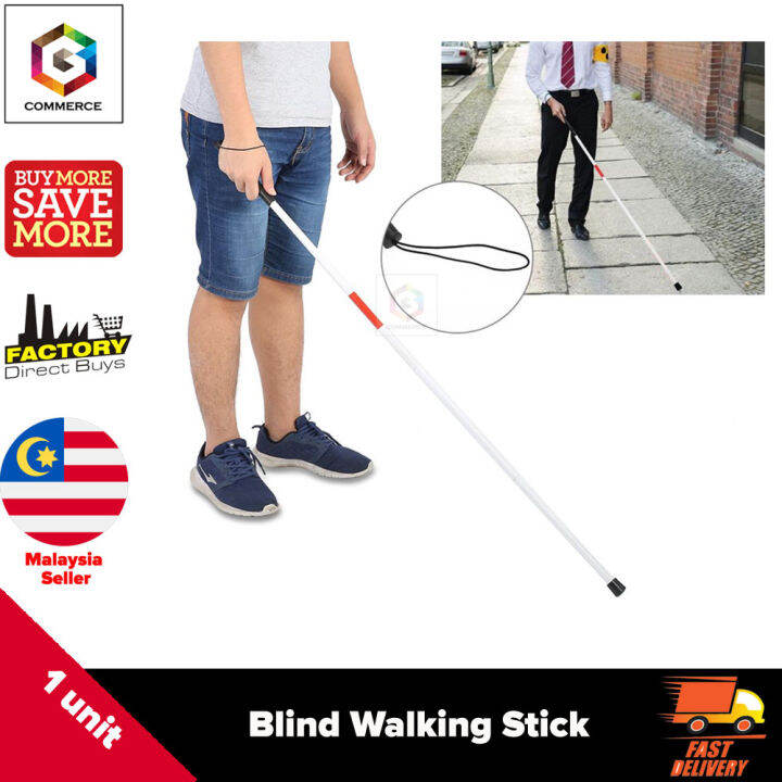 Blind Walking Stick Reflective Foldable Walking Guide Stick for Blind Lazada