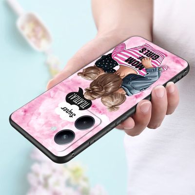 Mobile For Realme C33 4g Case Back Cover Phone Protective Bumper Funda Black Tpu Case Cat Tiger