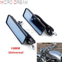 10mm Motorcycle Rear View Side Mirrors Motocross Dirt Bike Scooter For Honda Yamaha Suzuki Kawasaki Vulcan VN Custom Universal Mirrors