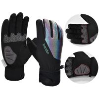 Long Finger Cycling Gloves Waterproof Contact Screen Gloves for Outdoor Cycling Waterproof Windproof Warm Gloves