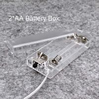 2 AA 3V Battery Holder AA Battery Box with Switch New AA Battery Case with Line Transparent