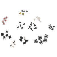 ✺๑ﺴ SEWS-Mini Switch 125Pcs 25Types/Lot Assorted Push Button Tact Switches Reset Mini Leaf Switch SMD DIP 2X4 3X6 4X4 6X6 Diy