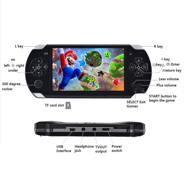 2023-new-updated-classic-4-3-8gb-handheld-game-x6-with-999-games-built-in-support-music-video-mp4-mp5-ebook