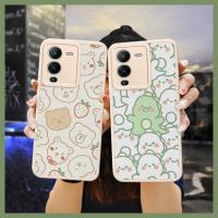 personality protective Phone Case For VIVO S15 5G dust-proof creative soft shell cute simple Silica gel lambskin youth