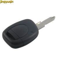 【❂Hot On Sale❂】 haokao5 Jingyuqin รีโมทที่เก็บกุญแจ Uncut Blade Keyless 1ปุ่มสำหรับ Renault Twingo Master คลิโอแคนกรู