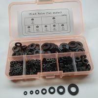 500pcs/box DIN125 iso7089 M2 M2.5 M3 M4 M5 M6 M8 Black/White Plastic Nylon Washer Plated Flat spacer washer seals gasket Kits