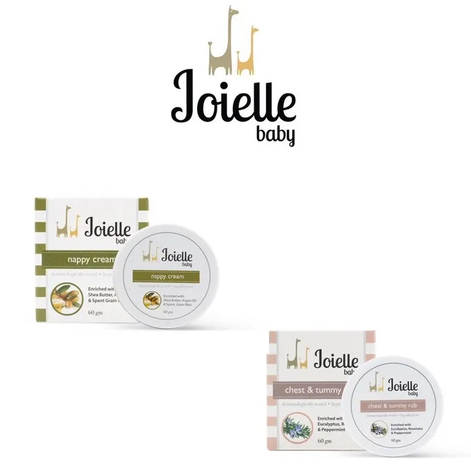 JOIELLE BABY Nappy Cream Chest&Tummy Rub 60G each. (READY STOCK