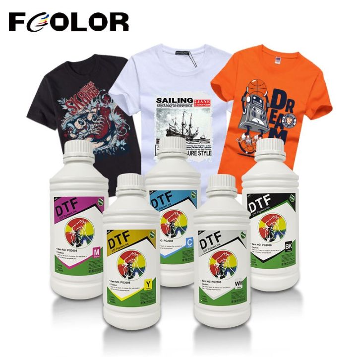 fcolor-6ขวด-500มล-ชุดหมึกสี-dtf-หมึกพิมพ์-dtf-pg2008ราคาไม่แพงสำหรับ-i3200-dtf-ฟิล์ม-pet-การพิมพ์ถ่ายโอนเสื้อยืดลายเครื่องพิมพ์