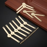 10Pcs Antique Lid Support Hinges Box Display Furniture Hardware Wardrobe Cabinet Door Kitchen Cupboard Hinges With Screws 68*8mm