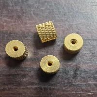 10PCS M2 M2.5 M3 M4 Knurled Brass Thumb Nut Cylindrical Adjust Nut Nails  Screws Fasteners