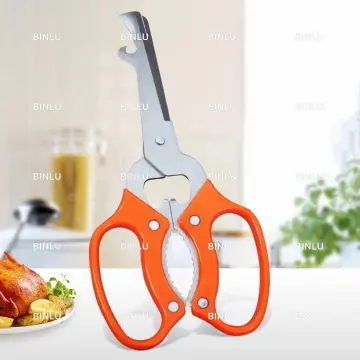 1pc Multifunctional Stainless Steel Kitchen Scissor, Food Scissors For Baby  Food, Vegetables, Herbs, Nuts With Bottle Opener