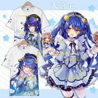 2023 new2023 New Anime HOLO LIVE Amamiya Kokoro T Shirt Japanese Mens Fashion Women Loose 3D Printing Unisex Casual Short Sleeve Top Cosplay