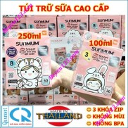 Túi trữ sữa Mẹ cao cấp 100ml 250ml SUNMUM không BPA - Thái Lan - Hộp Hồng