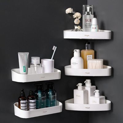 Shelf No Punch Shampoo Storage Rack Holder Organizer Kitchen Seasoning Rack Wall-Mounted Home Decor Gadget Bathroom Accessories