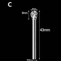 10ชิ้น/เซ็ตทังสเตนคาร์ไบด์โรตารี่แฟ้ม Hard Alloy Rotary Bur เจาะ Bit แกะสลักเครื่องตัด40มม. หัวบดสำหรับ Dremel Dril