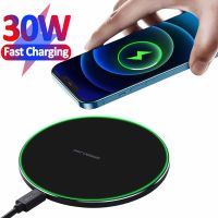 30W Quick Wireless Charger for Samsung S22 S21 S20 Fast Charging For iPhone 13 12 8 11 X XS XR Airpods Pro Induction Chargers