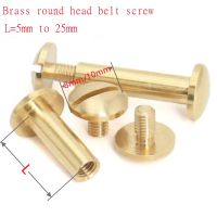 10pcs Head Dia 8mm 10mm Solid Brass Stud Screw Nail Screw Leather Rivet Belt screw