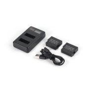 Bộ Sạc Pin USB Kép Thông Minh Hàng Đầu Với Màn Hình LCD Cho Camera Hành